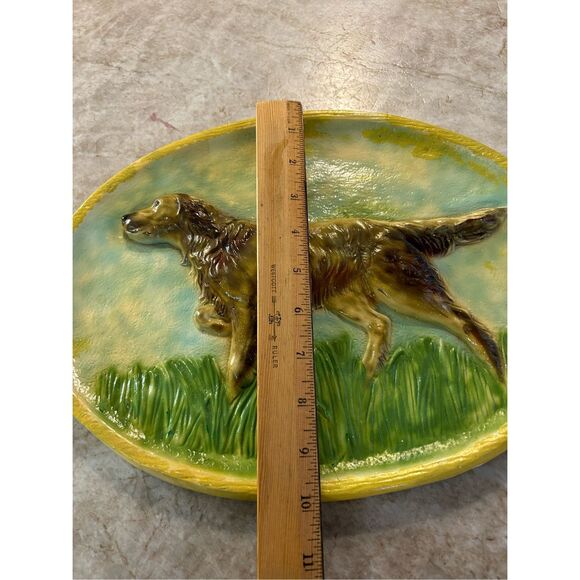 Vintage Setter Dog Plaster Plaque - Picture 5 of 6